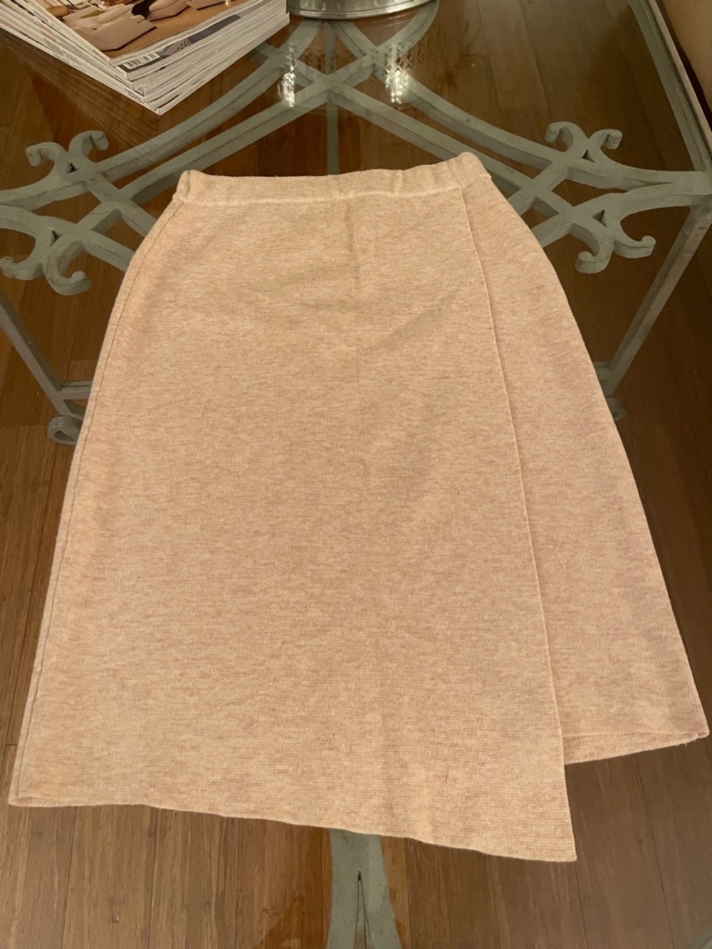 Lovers + Friends Blush Asymmetrical Knit Skirt